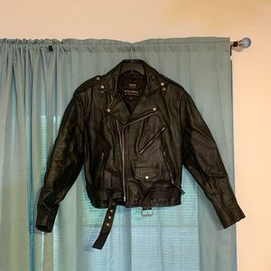 Vintage 80’s Wilson Leather Motorcycle jacket szL